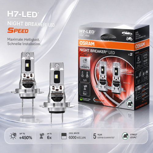 Osram led speed 450 night - osram, h7