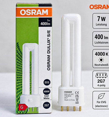 Osram dulux 840 2g7 - dulux, 7w/840