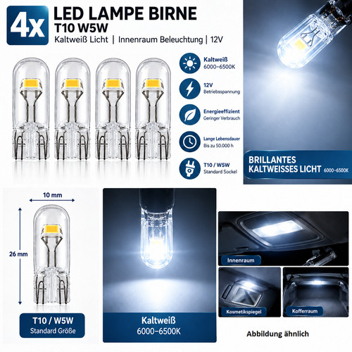 Led lampe birne t10 - birne, w5w