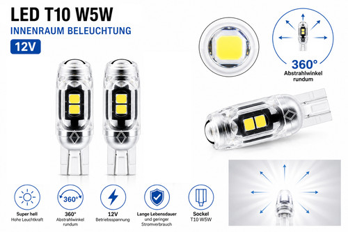 Led lampe birne t10 - birne, w5w