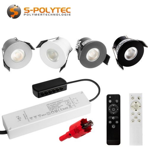 Led set einbaustrahler - set,